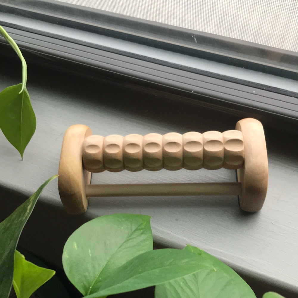 Wooden foot massager